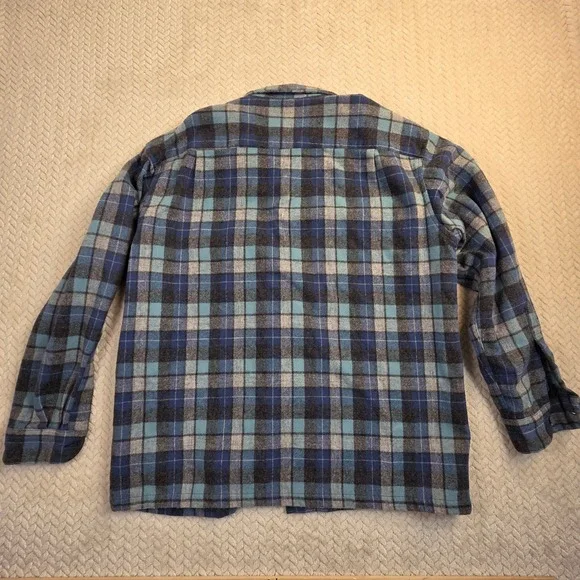 Pendleton Beach Boys Board Shirt Mens Large Loop Collar Plaid Limited Edition